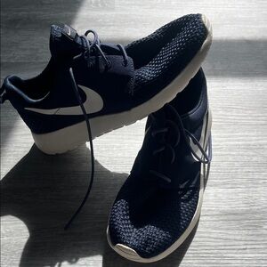 Nike Dark Blue Athletic Shoes with White Accents